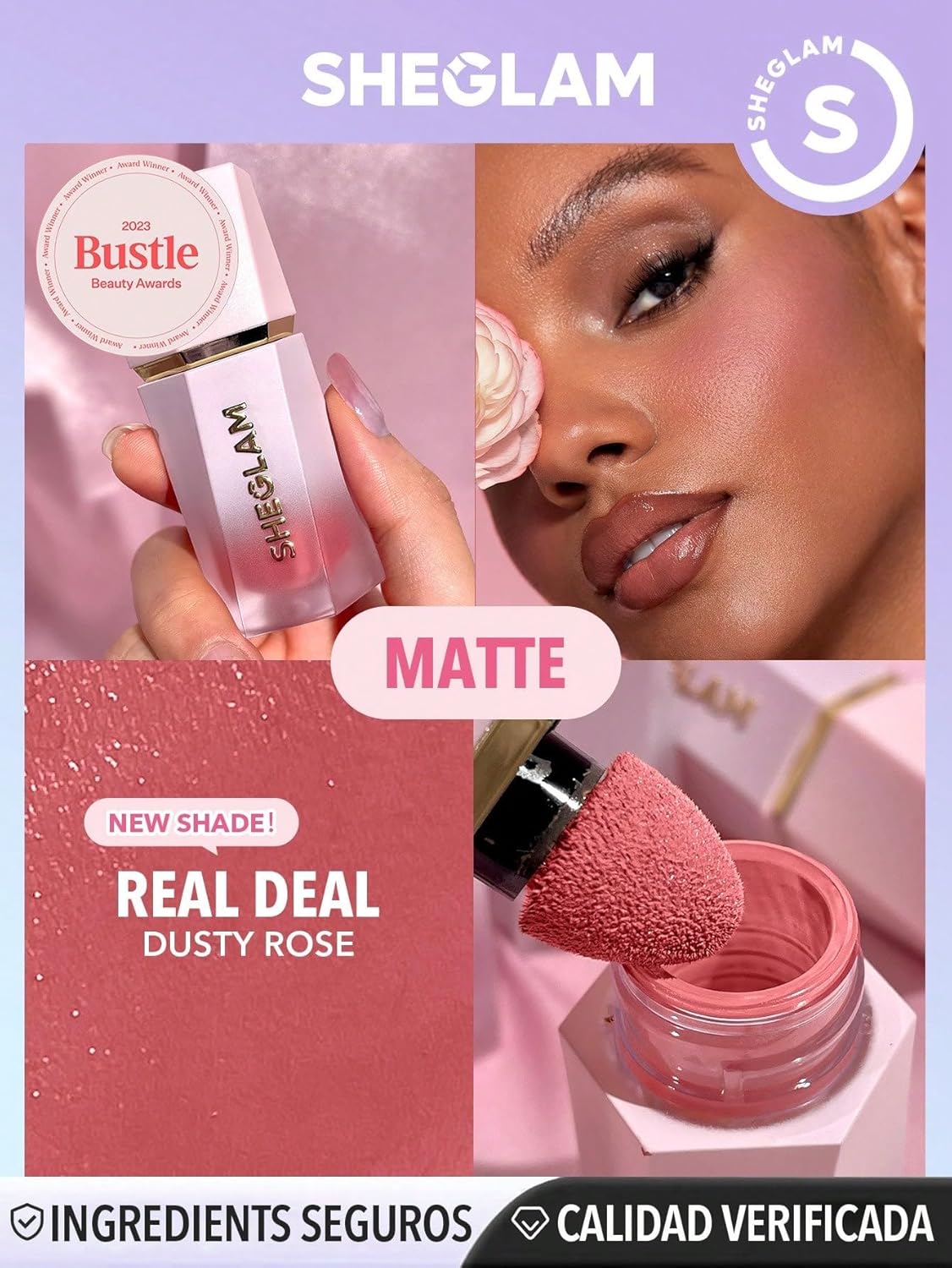 SHEGLAM Color Bloom Liquid Blush Makeup for Cheeks Matte Finish - Love Cake