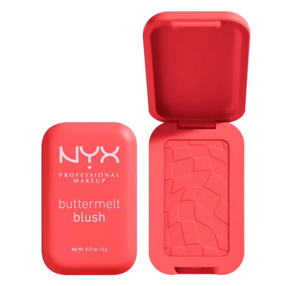 NYX PROFESSIONAL MAKEUP Buttermelt Powder Blush, Butta With Time