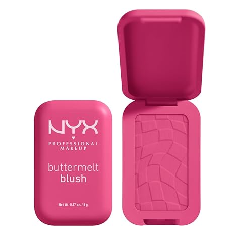 NYX PROFESSIONAL MAKEUP Buttermelt Powder Blush, Butta With Time