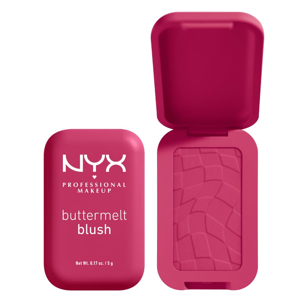 NYX PROFESSIONAL MAKEUP Buttermelt Powder Blush, Butta With Time