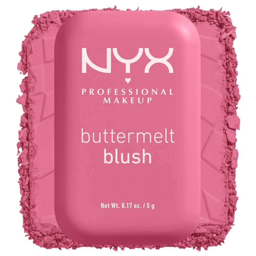 NYX PROFESSIONAL MAKEUP Buttermelt Powder Blush, Butta With Time