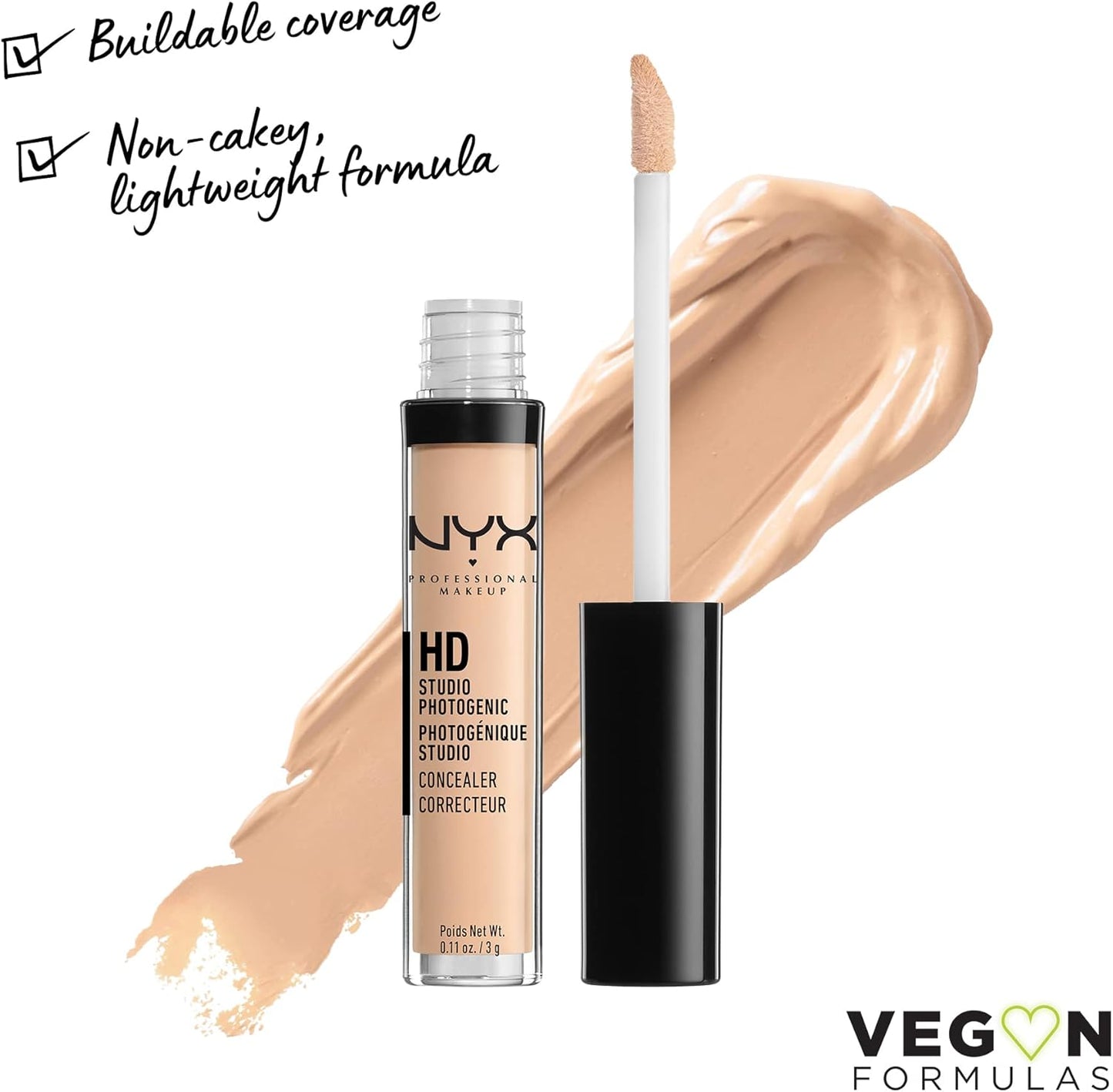NYX Professional Makeup HD Photogenic Concealer Wand - Nude Beige
