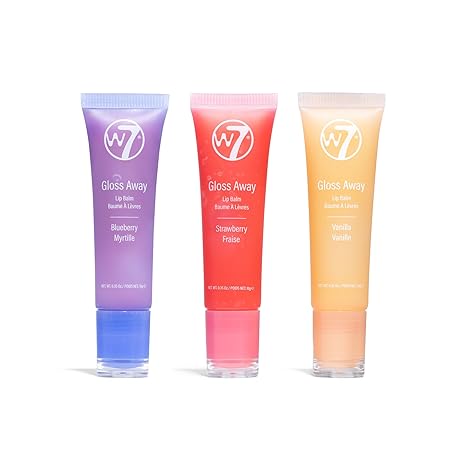 W7 Gloss Away Trio - Vanilla, Strawberry