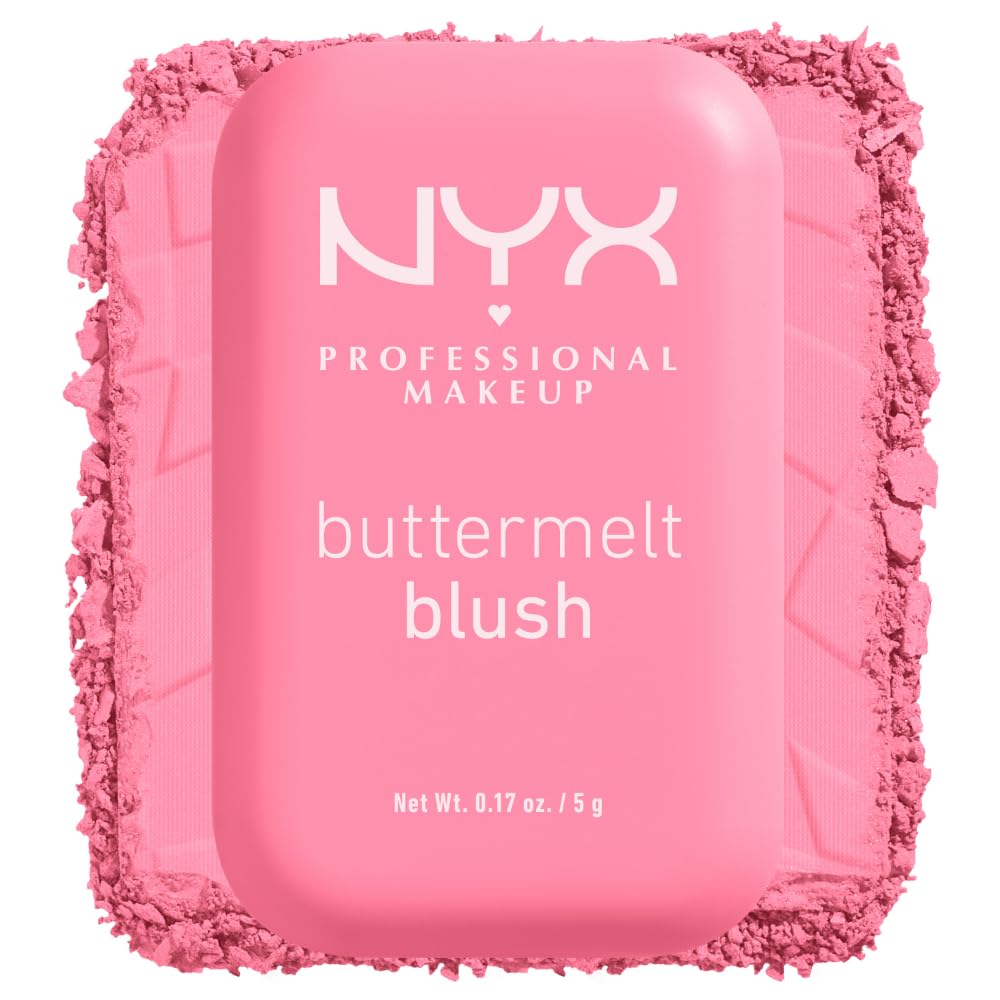 NYX PROFESSIONAL MAKEUP Buttermelt Powder Blush, Butta With Time