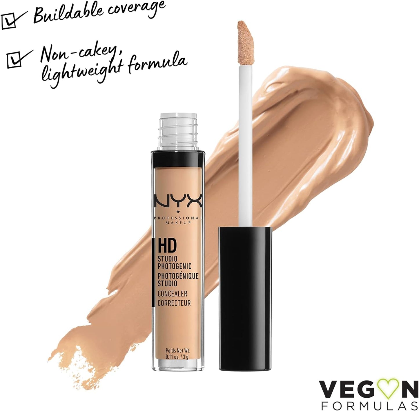 NYX Professional Makeup HD Photogenic Concealer Wand - Nude Beige