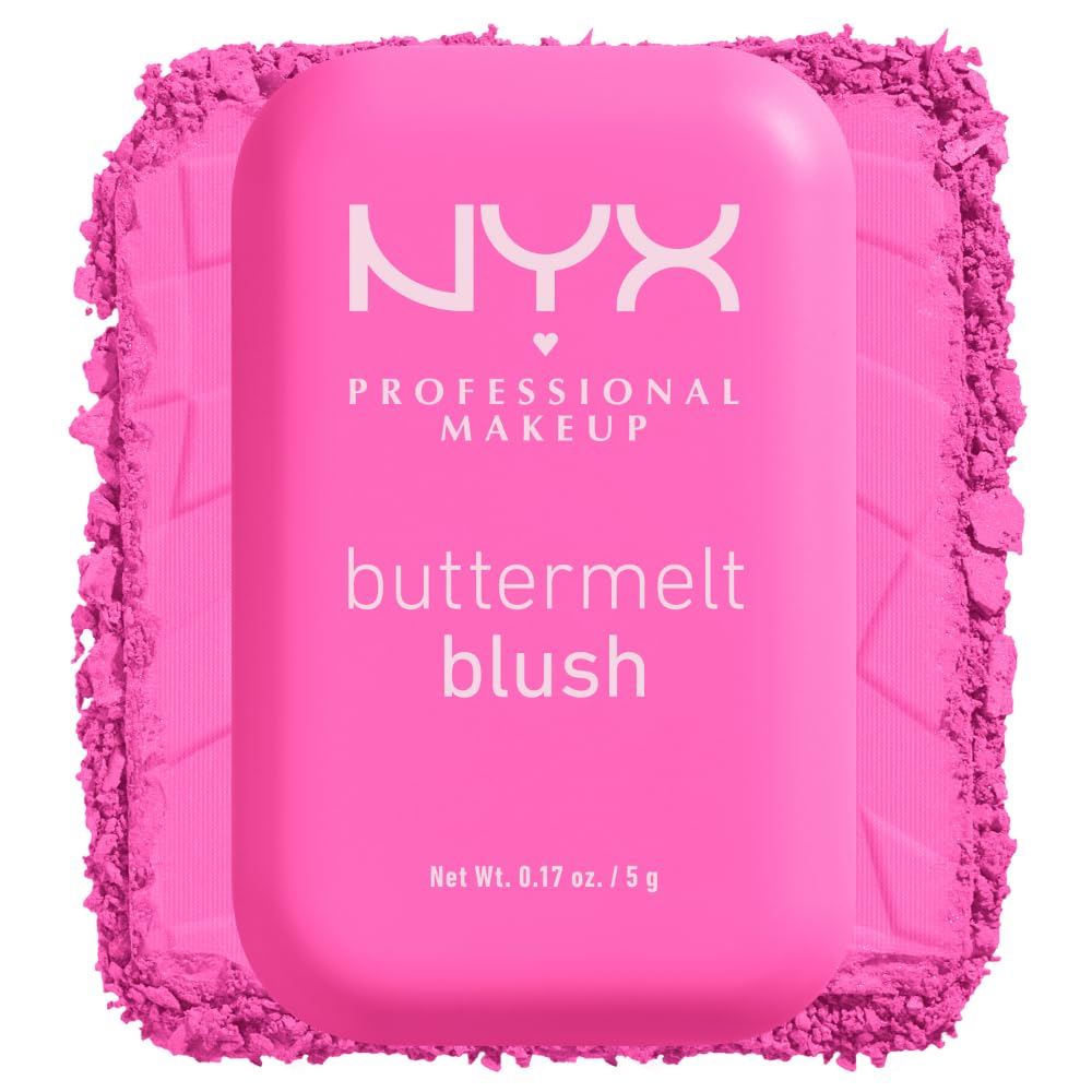 NYX PROFESSIONAL MAKEUP Buttermelt Powder Blush, Butta With Time