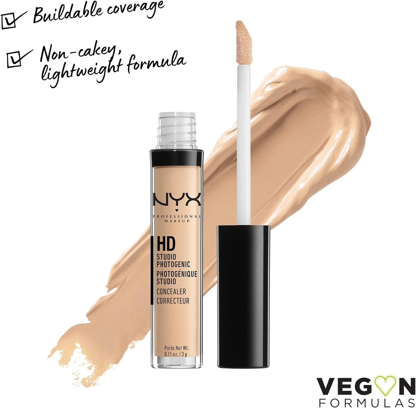 NYX Professional Makeup HD Photogenic Concealer Wand - Nude Beige