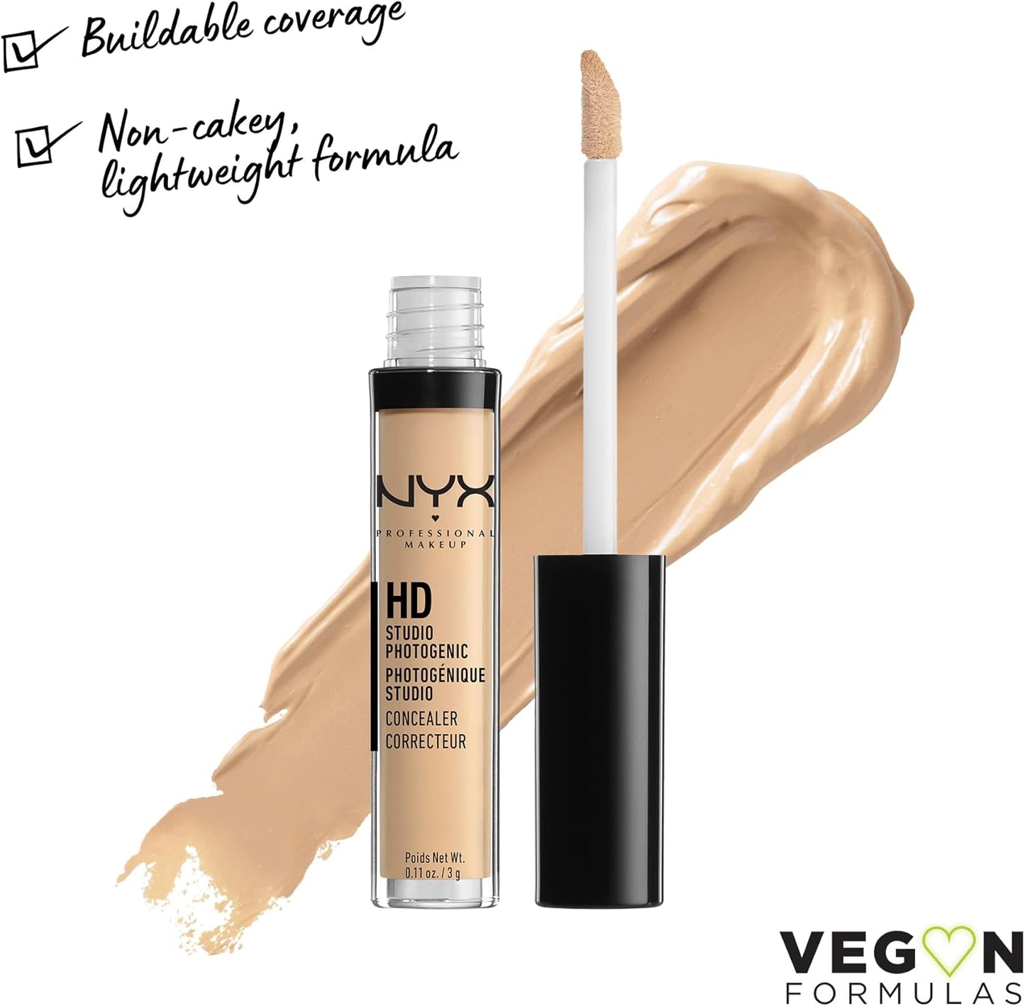 NYX Professional Makeup HD Photogenic Concealer Wand - Nude Beige