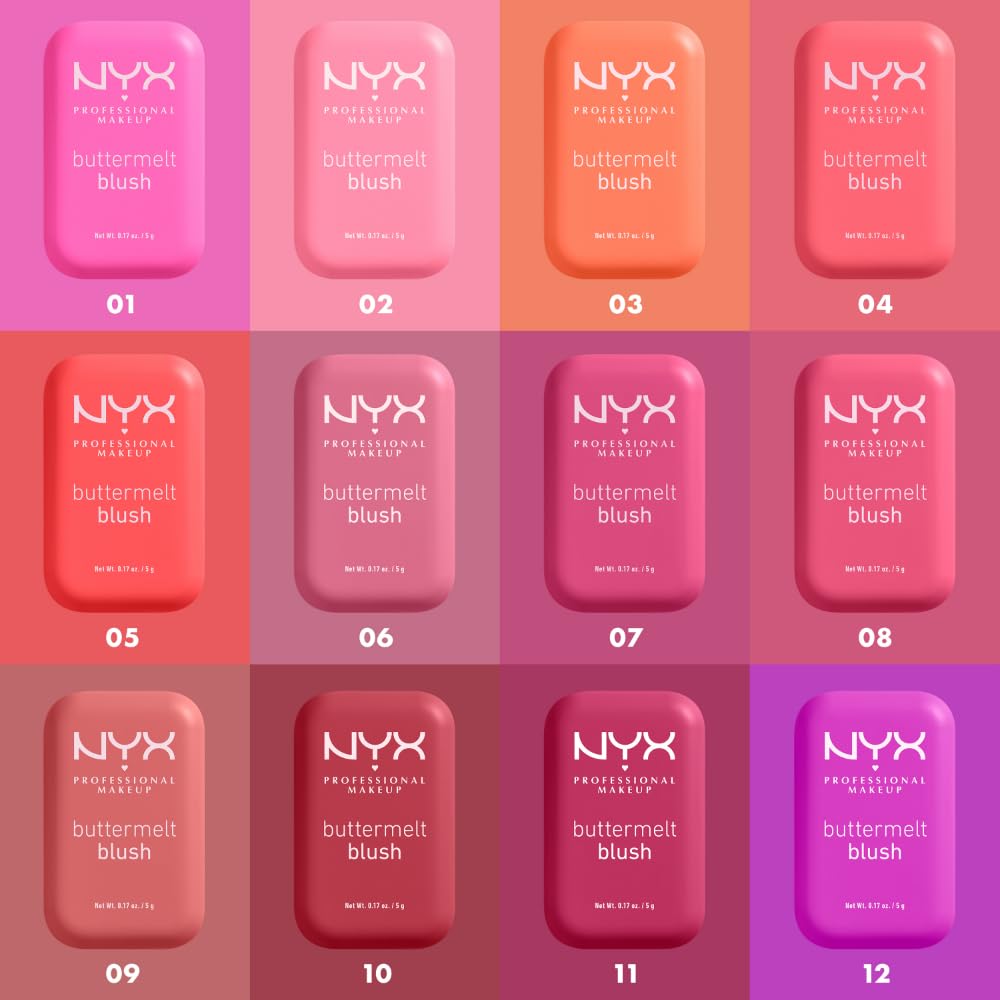 NYX PROFESSIONAL MAKEUP Buttermelt Powder Blush, Butta With Time