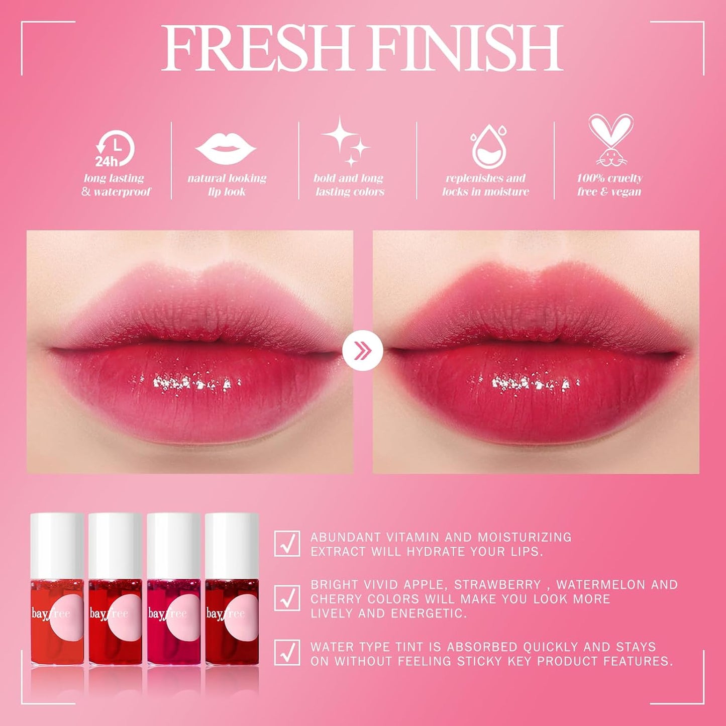 bayfree Lip Tint Stain Set (made into jam)