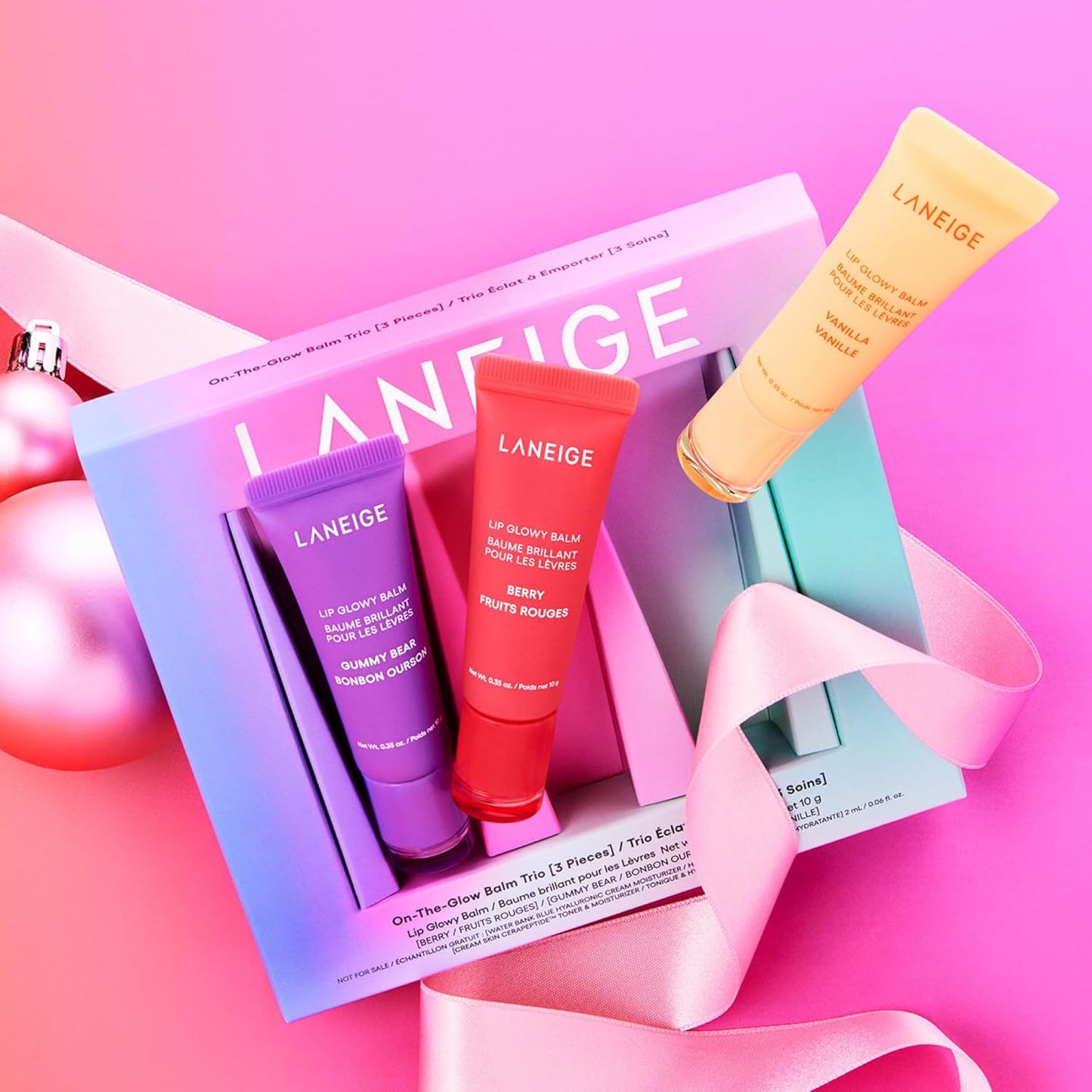 LANEIGE Lip Glowy Balm Stocking Stuffer: Hydrate, Glossy, Lightweight, Moisturize & Tint with Shea Butter