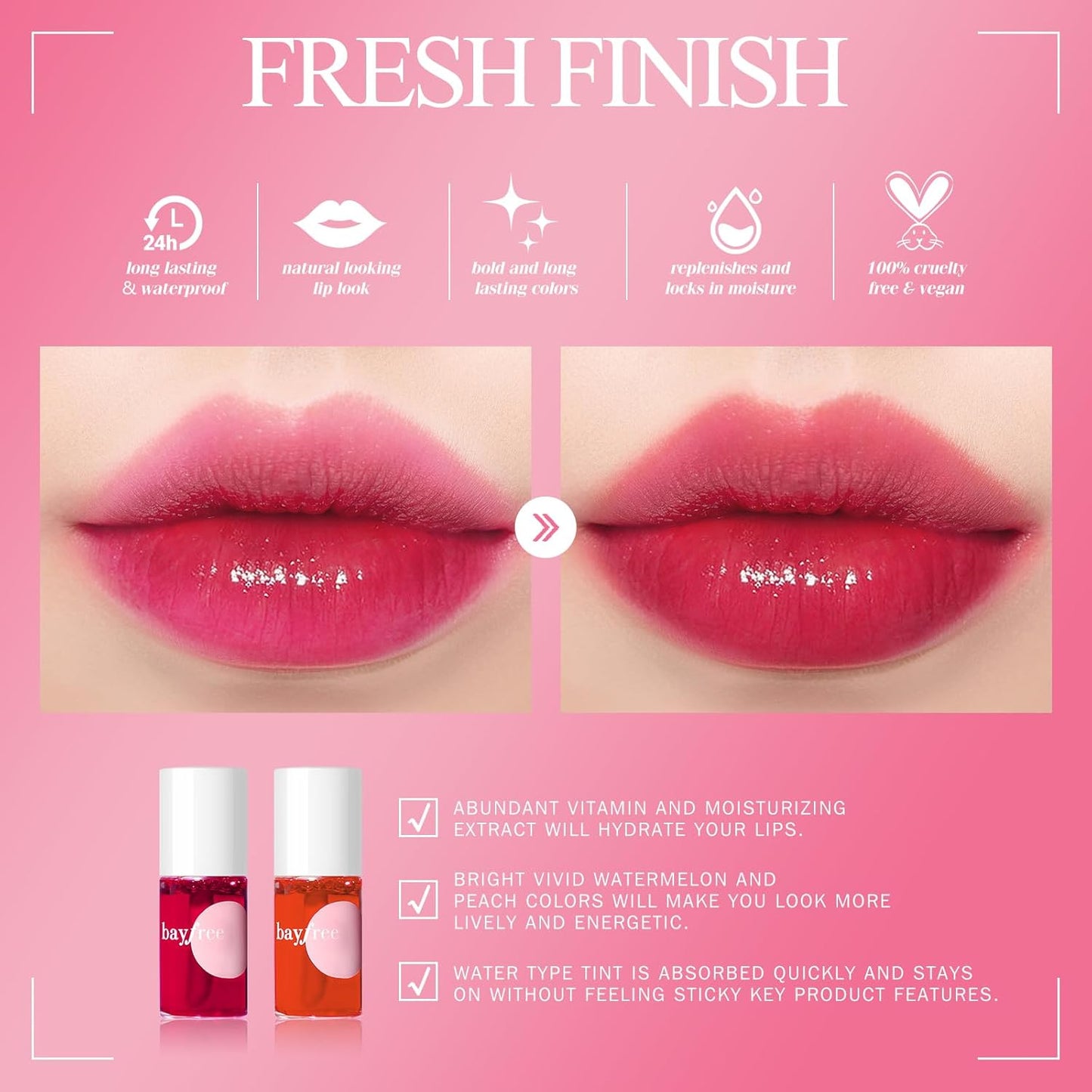 bayfree Lip Tint Stain Set (made into jam)