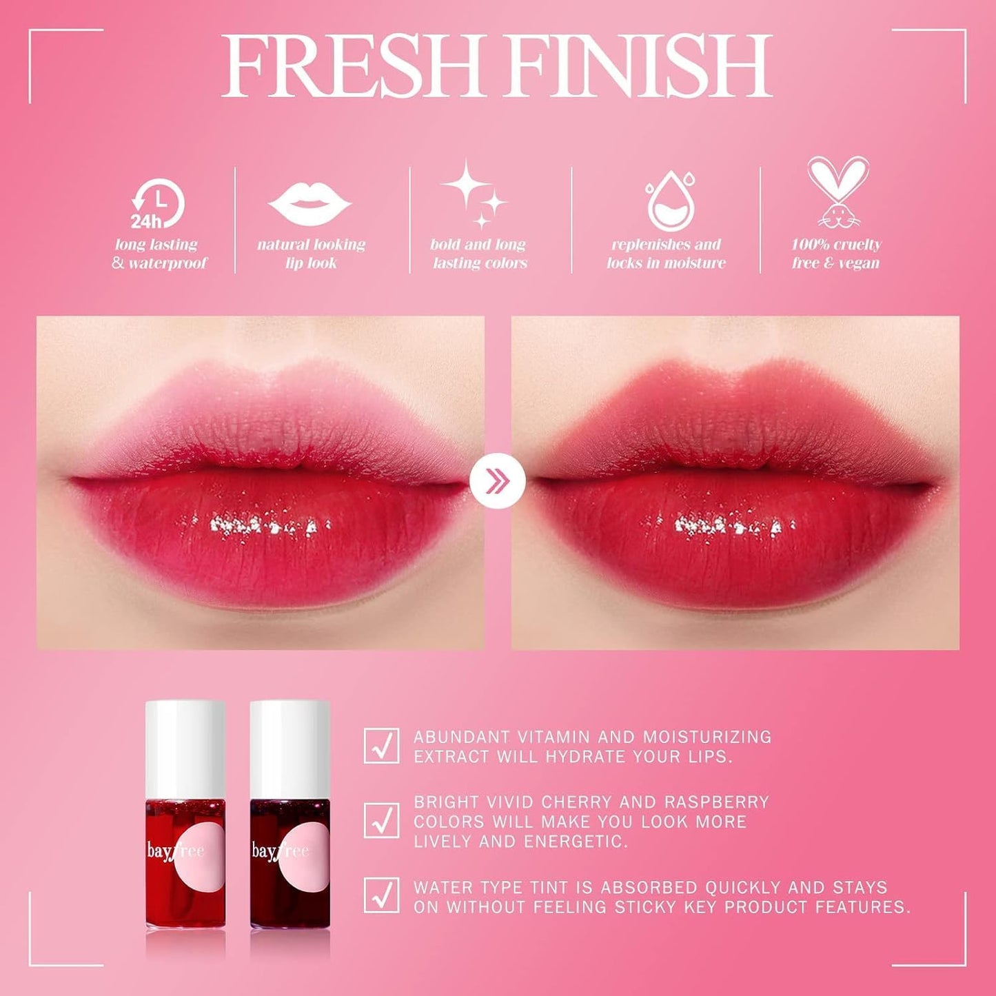 bayfree Lip Tint Stain Set (made into jam)