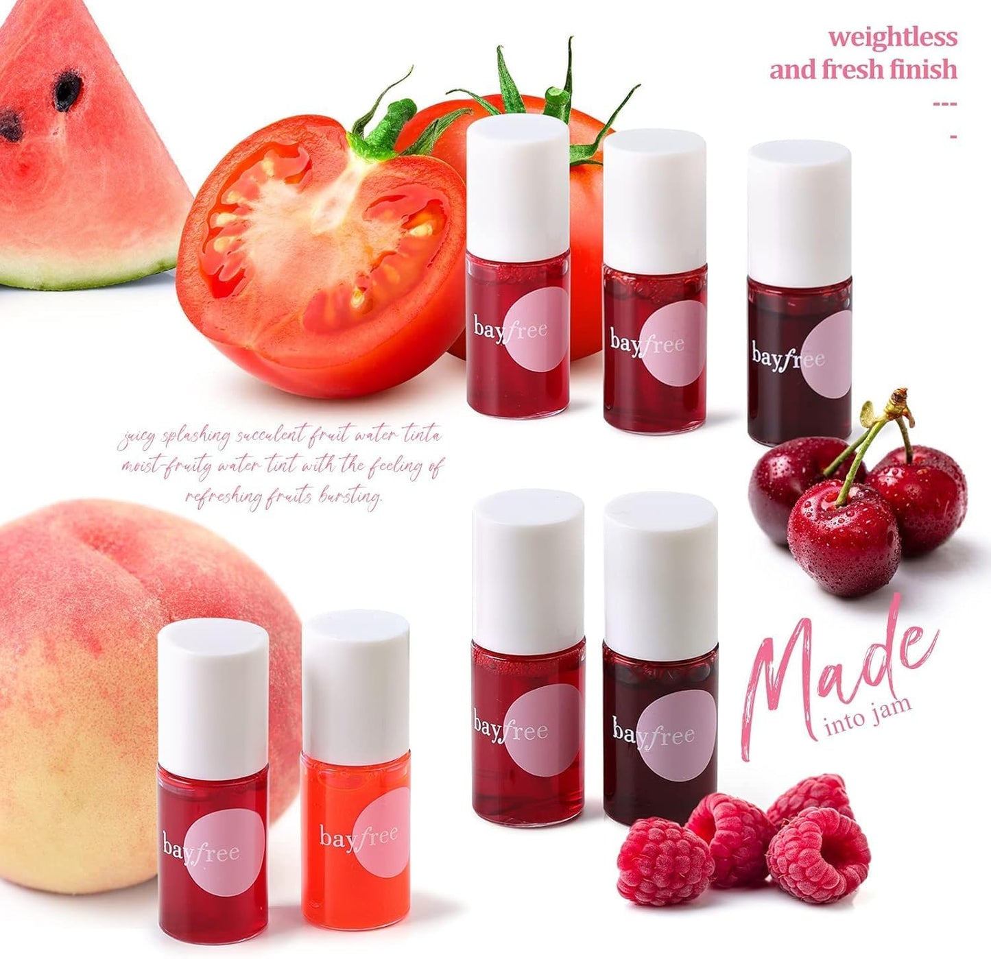 bayfree Lip Tint Stain Set (made into jam)