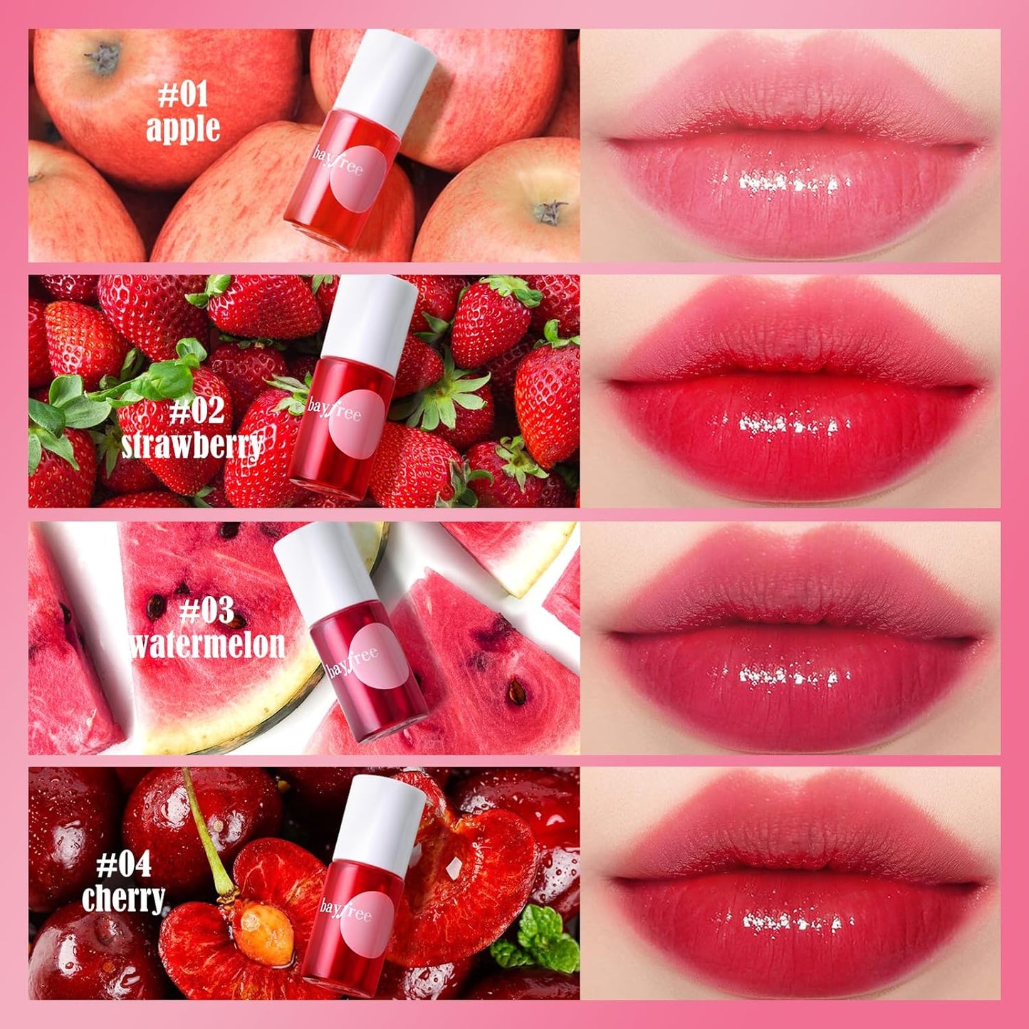 bayfree Lip Tint Stain Set (made into jam)