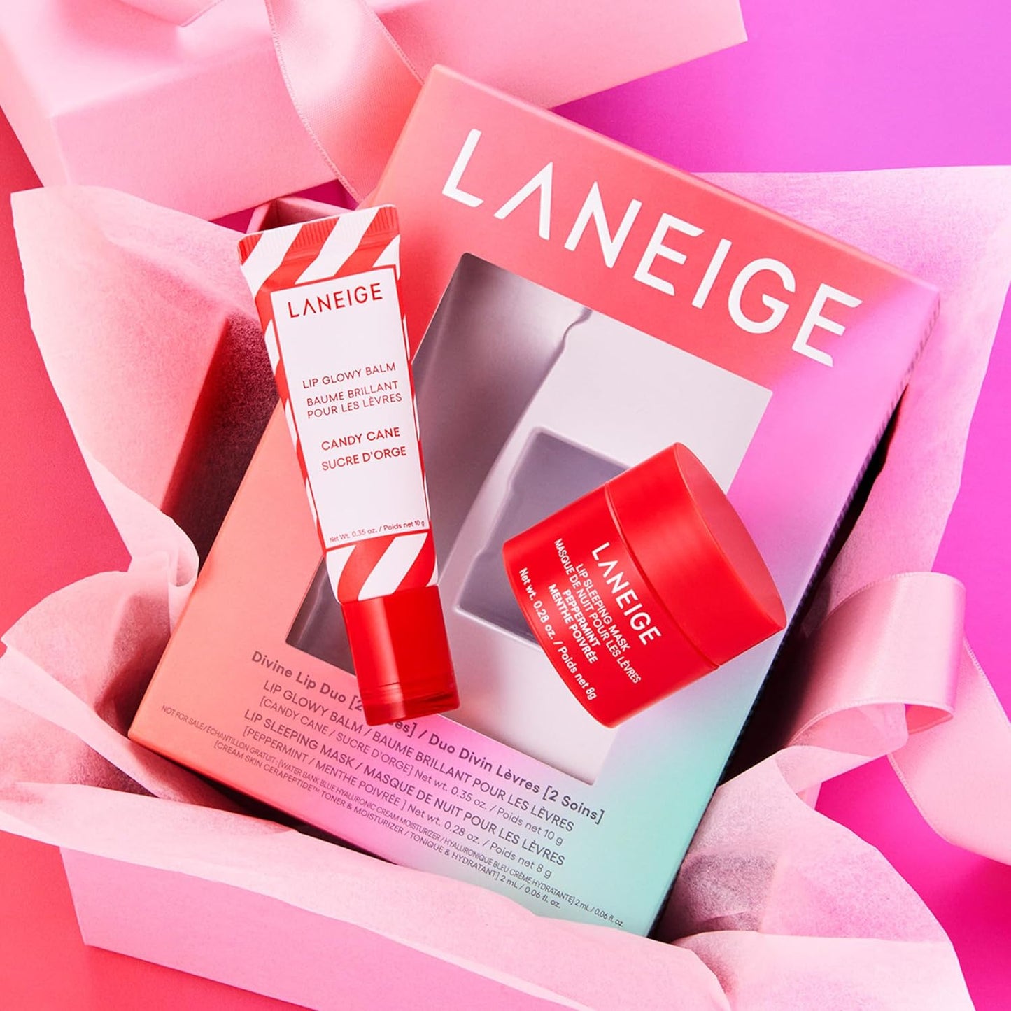 LANEIGE Lip Glowy Balm Stocking Stuffer: Hydrate, Glossy, Lightweight, Moisturize & Tint with Shea Butter