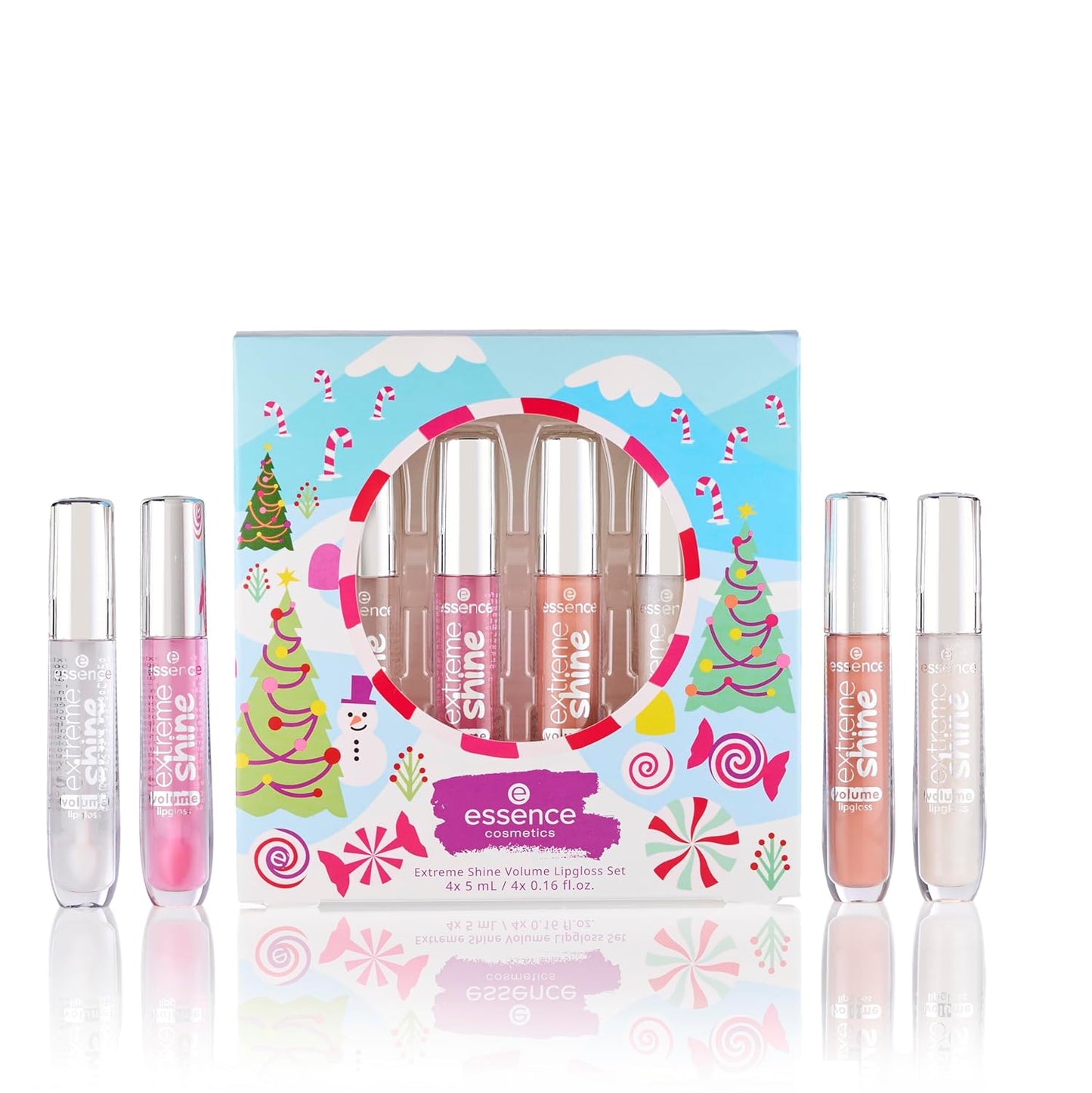 essence | Extreme Shine Volume Lipgloss Gift Set | 4 Shades in 1 Set | Stocking Stuffer for Beauty Lovers |